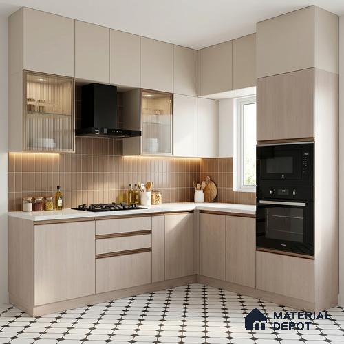 Wooden Look LM 10881 8 ft x 4 ft Texture Finish Decorative Laminate - 1 mm | Suitable for TV Unit, Wardrobe, Kitchen Cabinets