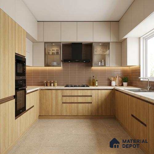 Wooden Look LM 10891 Tahiti Samao Oak 8 ft x 4 ft Texture Finish Decorative Laminate - 1 mm | Suitable for TV Unit, Wardrobe, Kitchen Cabinets