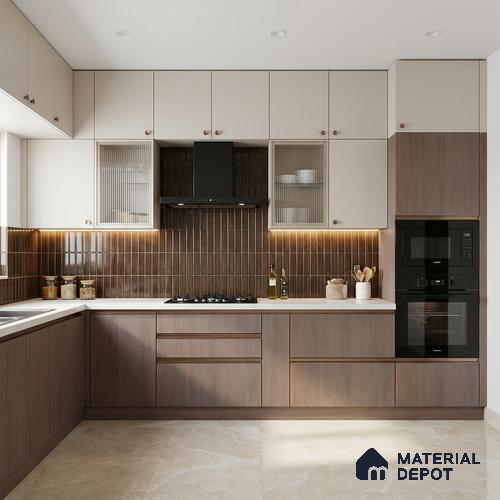 Wooden Look LM 10906 Rearwood Sand 8 ft x 4 ft Texture Finish Decorative Laminate - 1 mm | Suitable for TV Unit, Wardrobe, Kitchen Cabinets