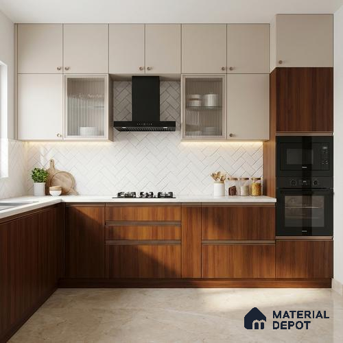 Wooden Look LM 10907 Red Teak 8 ft x 4 ft Texture Finish Decorative Laminate - 1 mm | Suitable for TV Unit, Wardrobe, Kitchen Cabinets