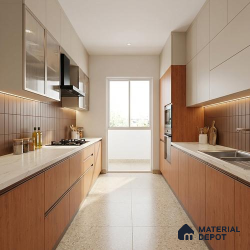 Wooden Look LM 10921 Compania Oak 8 ft x 4 ft Texture Finish Decorative Laminate - 1 mm | Suitable for TV Unit, Wardrobe, Kitchen Cabinets