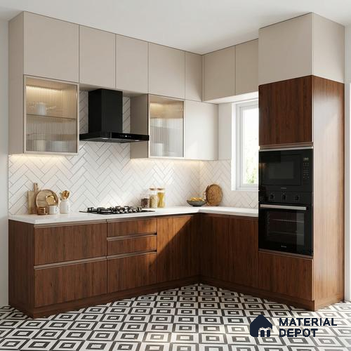 Wooden Look LM 10938 Blonde Base 8 ft x 4 ft Matte Finish Decorative Laminate - 1 mm | Suitable for TV Unit, Wardrobe, Kitchen Cabinets