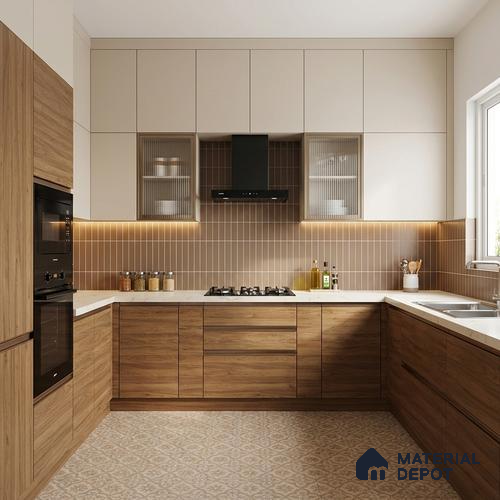 Wooden Look LM 10945 Natrual Delight 8 ft x 4 ft Texture Finish Decorative Laminate - 1 mm | Suitable for TV Unit, Wardrobe, Kitchen Cabinets