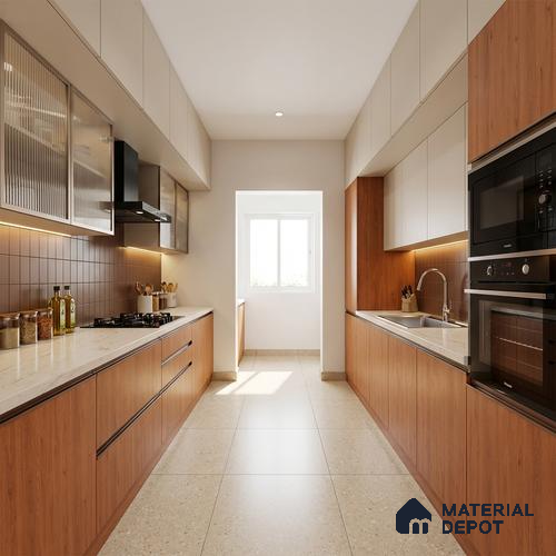 Wooden Look LM 10963 Compania Oak 8 ft x 4 ft Suede Finish Decorative Laminate - 1 mm | Suitable for TV Unit, Wardrobe, Kitchen Cabinets