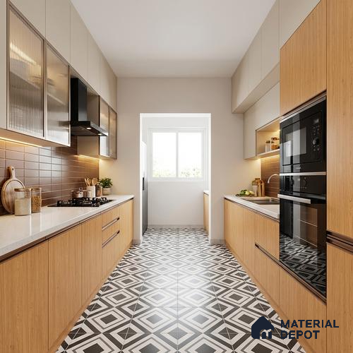 Wooden Look LM 10964 Embi Pine 8 ft x 4 ft Suede Finish Decorative Laminate - 1 mm | Suitable for TV Unit, Wardrobe, Kitchen Cabinets