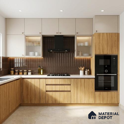 Wooden Look LM 13684 8 ft x 4 ft Texture Finish Decorative Laminate - 1 mm | Suitable for TV Unit, Wardrobe, Kitchen Cabinets