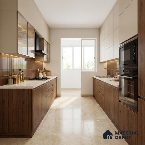 Wooden Look LM 13833 Russet Greence Pecan 8 ft x 4 ft Matte Finish Decorative Laminate - 1 mm | Suitable for TV Unit, Wardrobe, Kitchen Cabinets