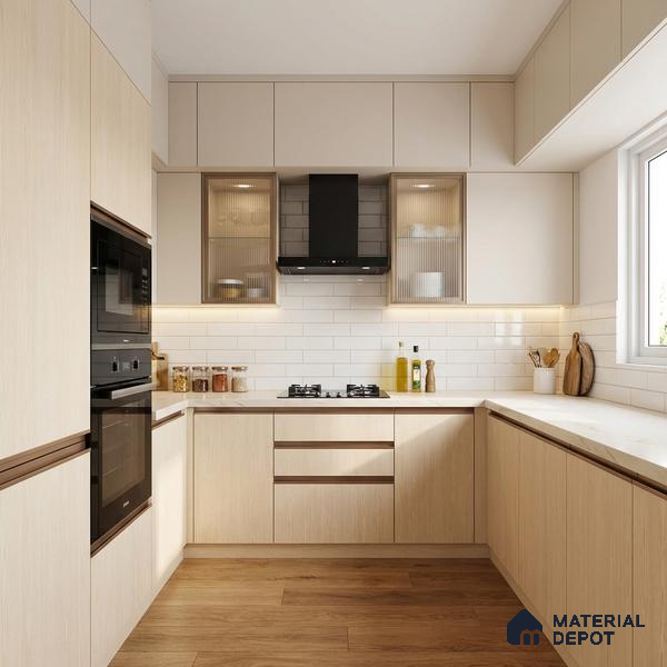 Wooden Look LM 13860 Apex Leaved Elm 8 ft x 4 ft Texture Finish Decorative Laminate - 1 mm | Suitable for TV Unit, Wardrobe, Kitchen Cabinets