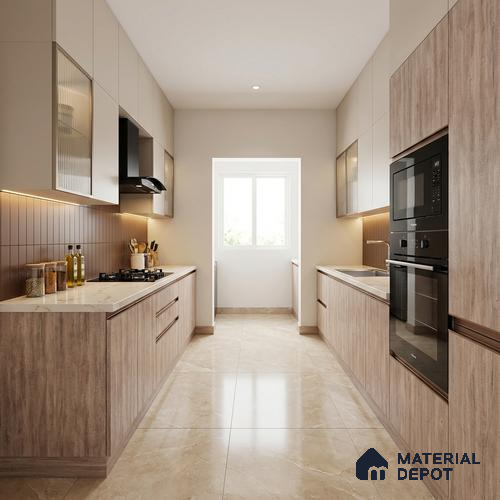 Wooden Look LM 13864 Introta Wood 8 ft x 4 ft Texture Finish Decorative Laminate - 1 mm | Suitable for TV Unit, Wardrobe, Kitchen Cabinets