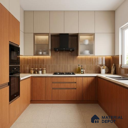 Wooden Look LM 13868 Riva Nuptse 8 ft x 4 ft Texture Finish Decorative Laminate - 1 mm | Suitable for TV Unit, Wardrobe, Kitchen Cabinets