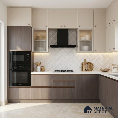 Wooden Look LM 13874 Rearwood Sand 8 ft x 4 ft Texture Finish Decorative Laminate - 1 mm | Suitable for TV Unit, Wardrobe, Kitchen Cabinets