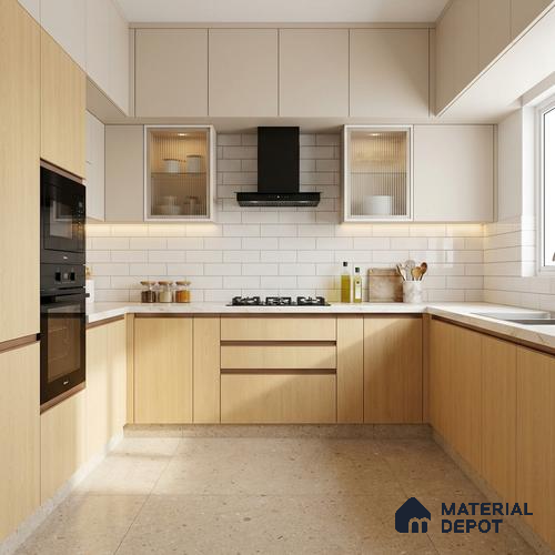Wooden Look LM 13877 Dablam Fall Oak 8 ft x 4 ft Texture Finish Decorative Laminate - 1 mm | Suitable for TV Unit, Wardrobe, Kitchen Cabinets