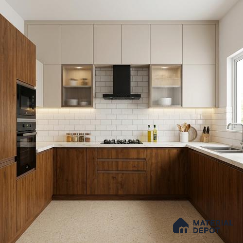 Wooden Look LM 13885 8 ft x 4 ft Texture Finish Decorative Laminate - 1 mm | Suitable for TV Unit, Wardrobe, Kitchen Cabinets