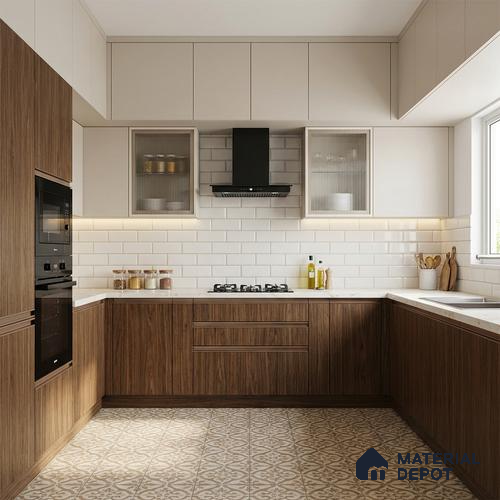 Wooden Look LM 13890 Russel Gris 8 ft x 4 ft Texture Finish Decorative Laminate - 1 mm | Suitable for TV Unit, Wardrobe, Kitchen Cabinets