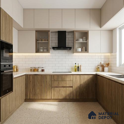 Wooden Look LM 13892 8 ft x 4 ft Texture Finish Decorative Laminate - 1 mm | Suitable for TV Unit, Wardrobe, Kitchen Cabinets