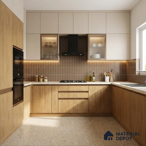 Wooden Look LM 13899 Dalton Wood 8 ft x 4 ft Texture Finish Decorative Laminate - 1 mm | Suitable for TV Unit, Wardrobe, Kitchen Cabinets