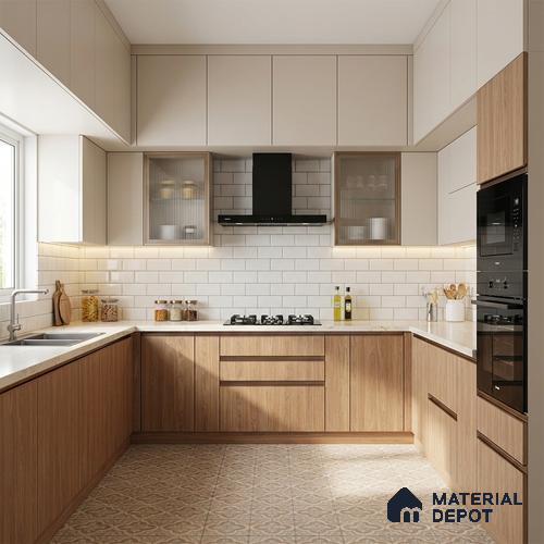 Wooden Look LM 13900 Titter Walnut 8 ft x 4 ft Texture Finish Decorative Laminate - 1 mm | Suitable for TV Unit, Wardrobe, Kitchen Cabinets