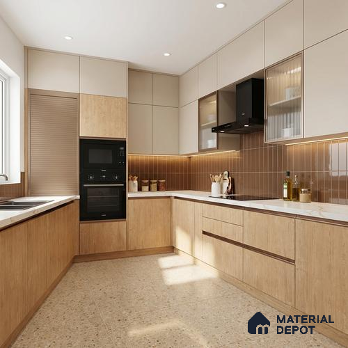 Wooden Look LM 13901 118 Classy Novoceno Pine 8 ft x 4 ft Texture Finish Decorative Laminate - 1 mm | Suitable for TV Unit, Wardrobe, Kitchen Cabinets