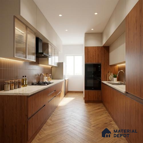 Wooden Look LM 13906 8 ft x 4 ft Texture Finish Decorative Laminate - 1 mm | Suitable for TV Unit, Wardrobe, Kitchen Cabinets