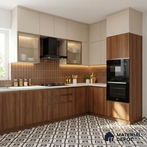 Wooden Look LM 13907 8 ft x 4 ft Texture Finish Decorative Laminate - 1 mm | Suitable for TV Unit, Wardrobe, Kitchen Cabinets