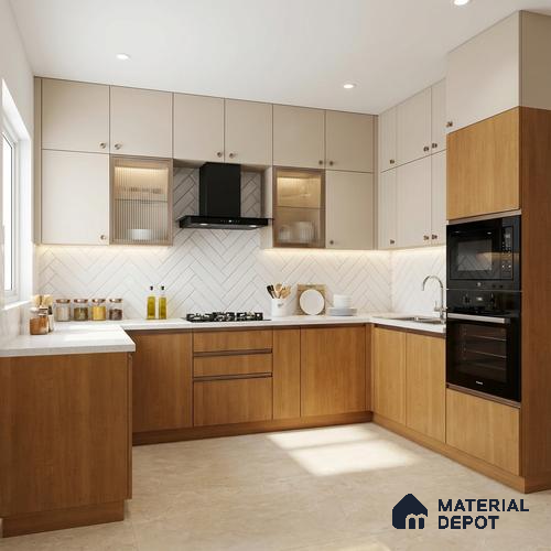 Wooden Look LM 13908 8 ft x 4 ft Texture Finish Decorative Laminate - 1 mm | Suitable for TV Unit, Wardrobe, Kitchen Cabinets