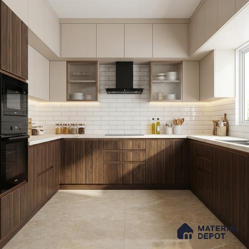 Wooden Look LM 13911 8 ft x 4 ft Texture Finish Decorative Laminate - 1 mm | Suitable for TV Unit, Wardrobe, Kitchen Cabinets