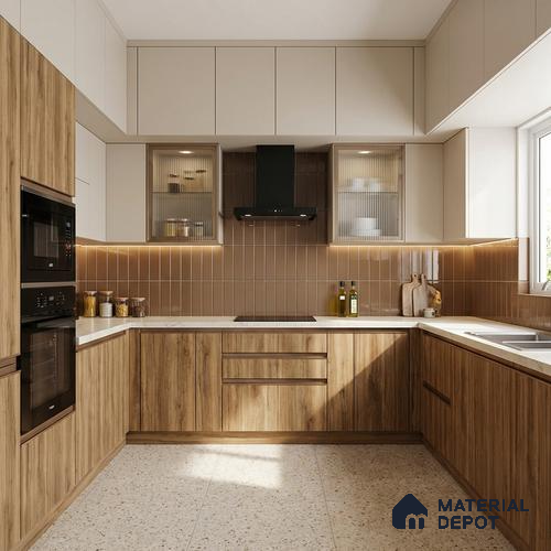 Wooden Look LM 13913 8 ft x 4 ft Texture Finish Decorative Laminate - 1 mm | Suitable for TV Unit, Wardrobe, Kitchen Cabinets