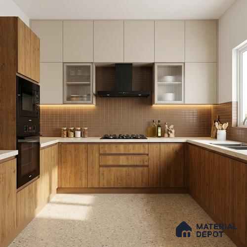 Wooden Look LM 13914 8 ft x 4 ft Texture Finish Decorative Laminate - 1 mm | Suitable for TV Unit, Wardrobe, Kitchen Cabinets