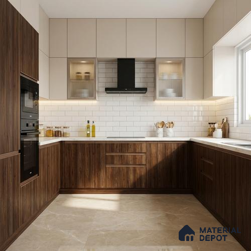 Wooden Look LM 13915 8 ft x 4 ft Texture Finish Decorative Laminate - 1 mm | Suitable for TV Unit, Wardrobe, Kitchen Cabinets