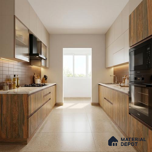 Wooden Look LM 13917 8 ft x 4 ft Texture Finish Decorative Laminate - 1 mm | Suitable for TV Unit, Wardrobe, Kitchen Cabinets