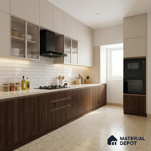 Wooden Look LM 13918 8 ft x 4 ft Texture Finish Decorative Laminate - 1 mm | Suitable for TV Unit, Wardrobe, Kitchen Cabinets