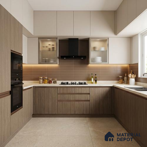 Wooden Look LM 13920 Tropical Omto Maple 8 ft x 4 ft Texture Finish Decorative Laminate - 1 mm | Suitable for TV Unit, Wardrobe, Kitchen Cabinets