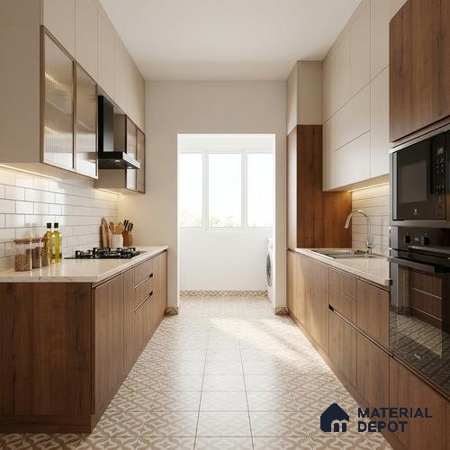 Wooden Look LM 13922 Columbian Wood 8 ft x 4 ft Texture Finish Decorative Laminate - 1 mm | Suitable for TV Unit, Wardrobe, Kitchen Cabinets