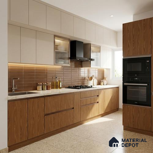 Wooden Look LM 13932 Majestic Oak 8 ft x 4 ft Matte Finish Decorative Laminate - 1 mm | Suitable for TV Unit, Wardrobe, Kitchen Cabinets