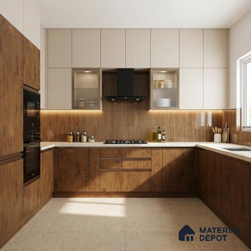 Wooden Look LM 13933 8 ft x 4 ft Texture Finish Decorative Laminate - 1 mm | Suitable for TV Unit, Wardrobe, Kitchen Cabinets