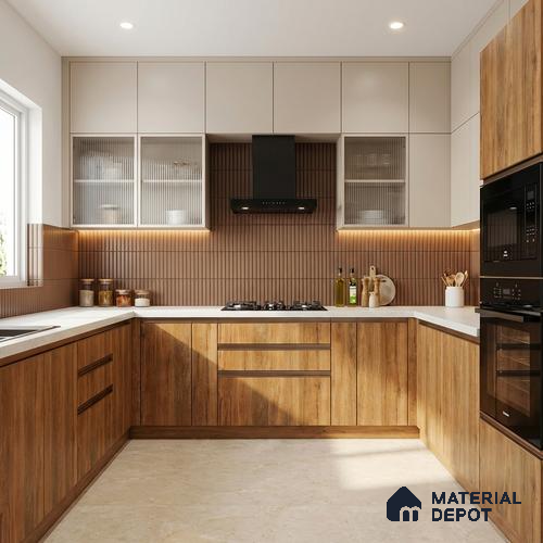Wooden Look LM 13934 8 ft x 4 ft Texture Finish Decorative Laminate - 1 mm | Suitable for TV Unit, Wardrobe, Kitchen Cabinets