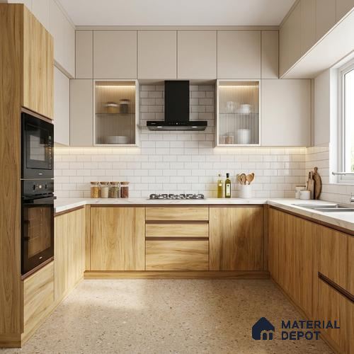 Wooden Look LM 13937 8 ft x 4 ft Texture Finish Decorative Laminate - 1 mm | Suitable for TV Unit, Wardrobe, Kitchen Cabinets