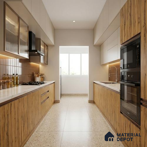 Wooden Look LM 13942 8 ft x 4 ft Texture Finish Decorative Laminate - 1 mm | Suitable for TV Unit, Wardrobe, Kitchen Cabinets