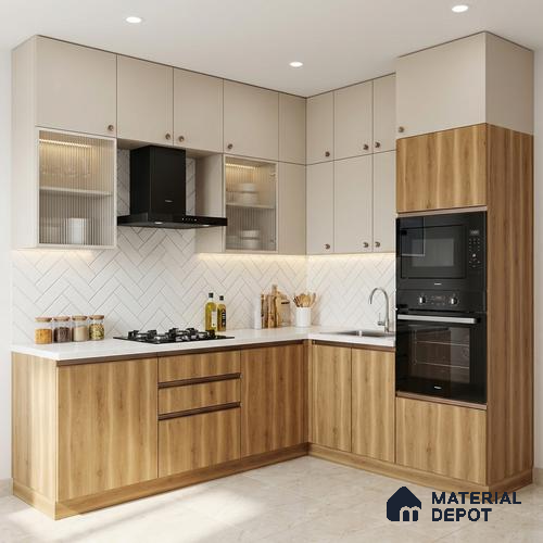 Wooden Look LM 13945 8 ft x 4 ft Texture Finish Decorative Laminate - 1 mm | Suitable for TV Unit, Wardrobe, Kitchen Cabinets