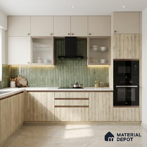 Wooden Look LM 13950 Semsee Beech 8 ft x 4 ft Texture Finish Decorative Laminate - 1 mm | Suitable for TV Unit, Wardrobe, Kitchen Cabinets