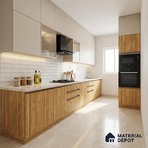 Wooden Look LM 13951 8 ft x 4 ft Texture Finish Decorative Laminate - 1 mm | Suitable for TV Unit, Wardrobe, Kitchen Cabinets