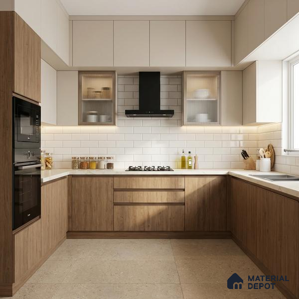 Wooden Look LM 15553 American Spruce 8 ft x 4 ft Matte Finish Decorative Laminate - 1 mm | Suitable for TV Unit, Wardrobe, Kitchen Cabinets