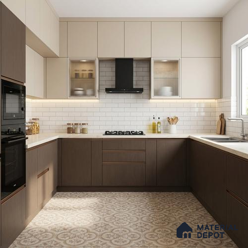 Wooden Look 218 SSC Ceramic Grey 8 ft x 4 ft Smooth Syncro Finish Decorative Laminate - 1 mm | Suitable for TV Unit, Wardrobe, Kitchen Cabinets