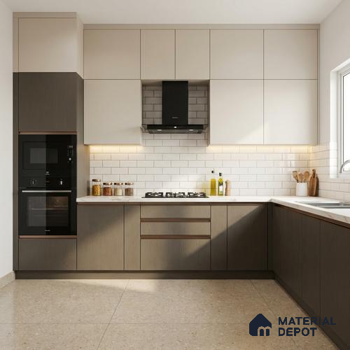 Wooden Look 238 SSC Dove Grey 8 ft x 4 ft Smooth Syncro Finish Decorative Laminate - 1 mm | Suitable for TV Unit, Wardrobe, Kitchen Cabinets