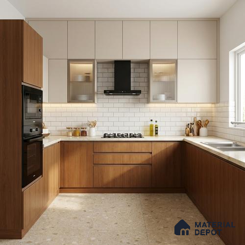 Wooden Look LM 17417 Douglas Fresco 10 ft x 4 ft Texture Finish Decorative Laminate - 1 mm | Suitable for TV Unit, Wardrobe, Kitchen Cabinets