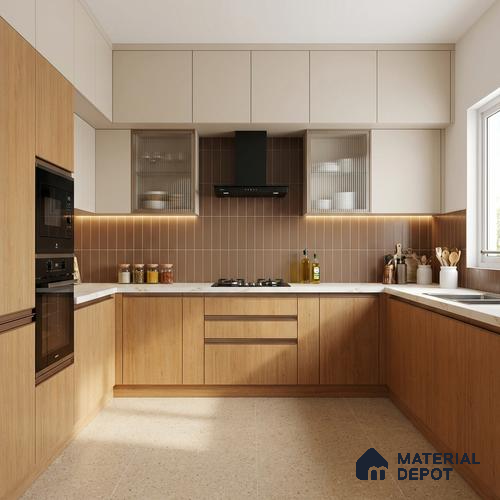 Wooden Look LM 17423 Classic Cedar 10 ft x 4 ft Suede Finish Decorative Laminate - 1 mm | Suitable for TV Unit, Wardrobe, Kitchen Cabinets