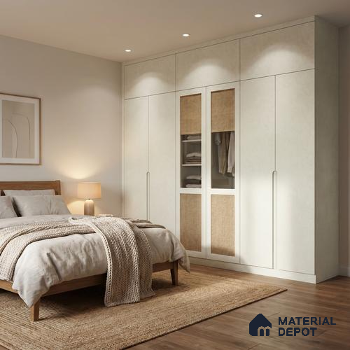 Stone Look LM 18767 Pewter Touch 8 ft x 4 ft Texture Finish Decorative Laminate - 1 mm | Suitable for TV Unit, Wardrobe, Kitchen Cabinets