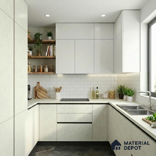 Stone Look LM 18767 Pewter Touch 8 ft x 4 ft Texture Finish Decorative Laminate - 1 mm | Suitable for TV Unit, Wardrobe, Kitchen Cabinets