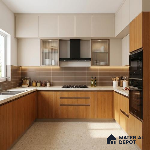 Wooden Look LM 18788 Frappe Cedar 8 ft x 4 ft Texture Finish Decorative Laminate - 1 mm | Suitable for TV Unit, Wardrobe, Kitchen Cabinets