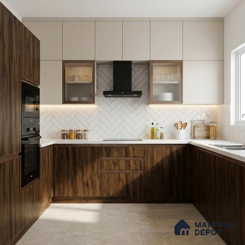 Wooden Look LM 18793 Dark Oak 8 ft x 4 ft Texture Finish Decorative Laminate - 1 mm | Suitable for TV Unit, Wardrobe, Kitchen Cabinets